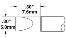 Solder Tip, Smart Heat PowerTips, STTC-517Metcal  